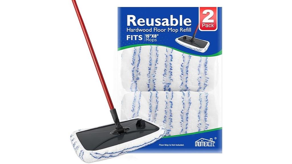 reusable microfiber mop pads