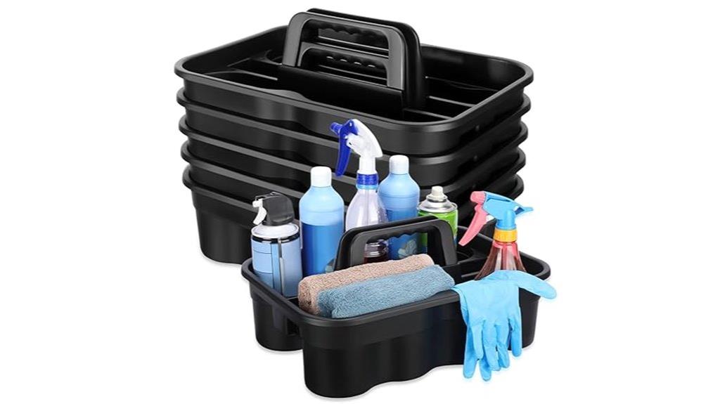 six piece cleaning caddy