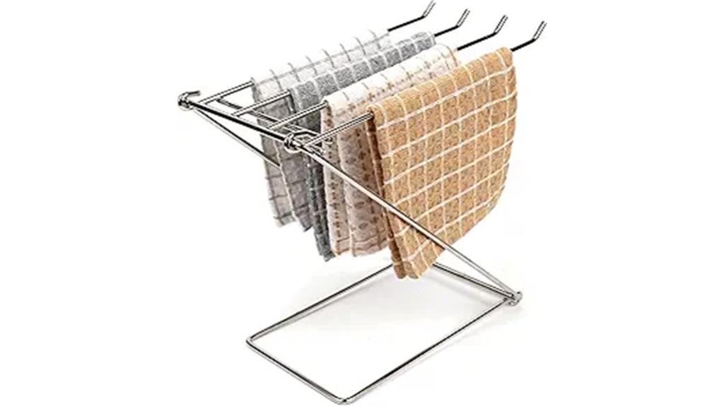 stainless steel dish cloth holder