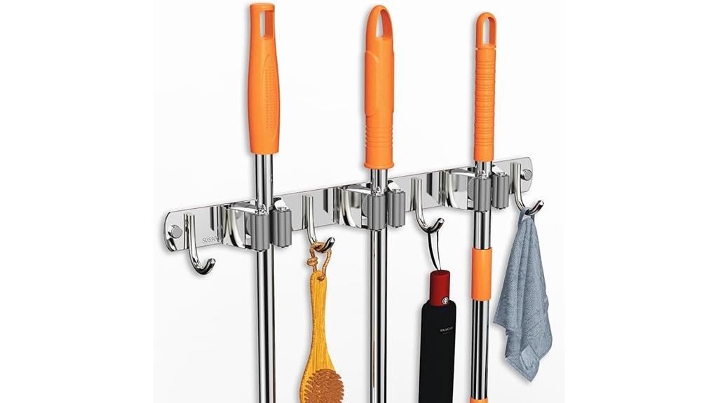 stainless steel wall organizer