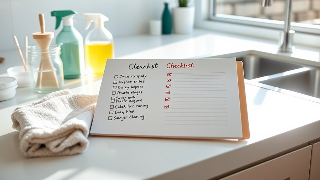 top cleaning checklist pads