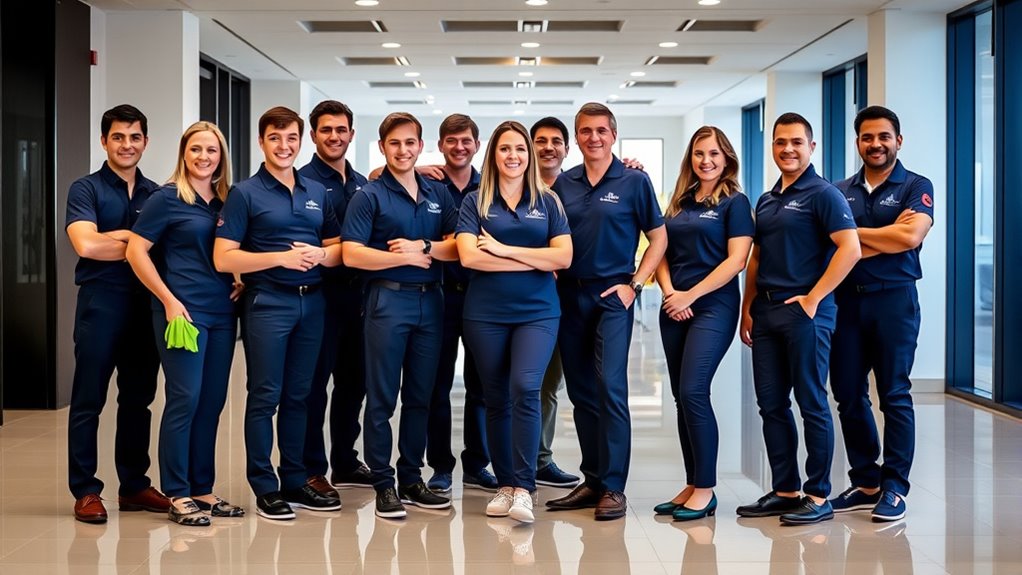 top cleaning staff uniforms