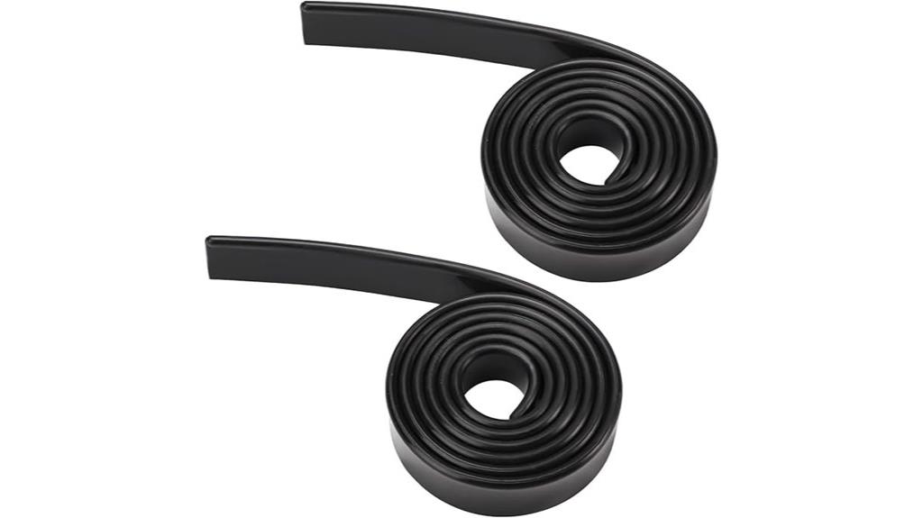 two rubber squeegee blades
