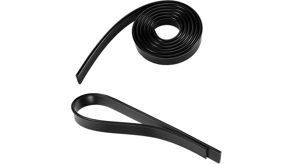 two silicone squeegee blades