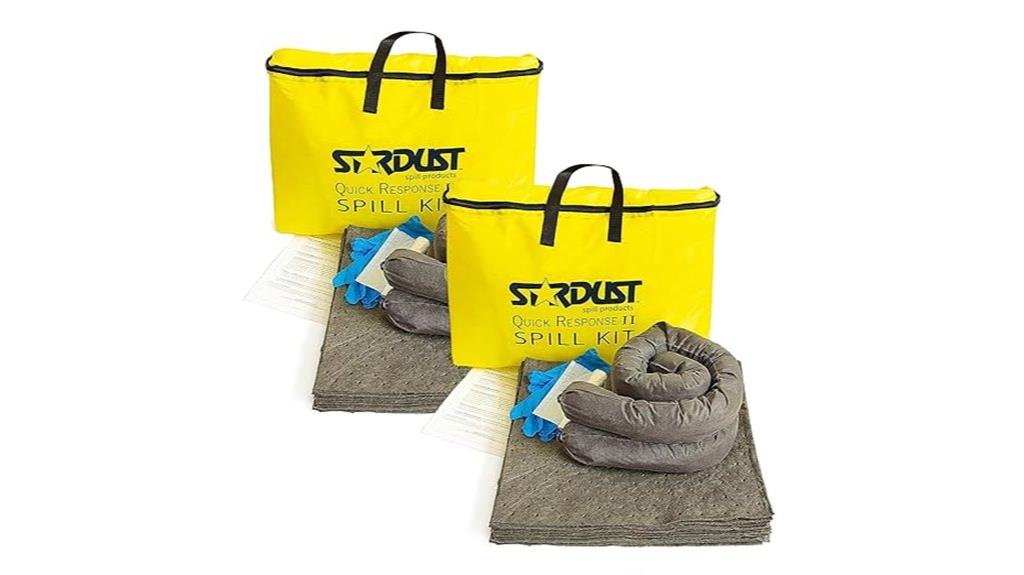 two spill kits included