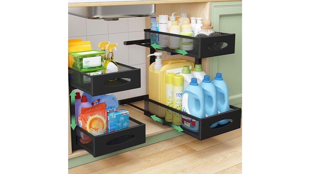 under sink two tier organizer