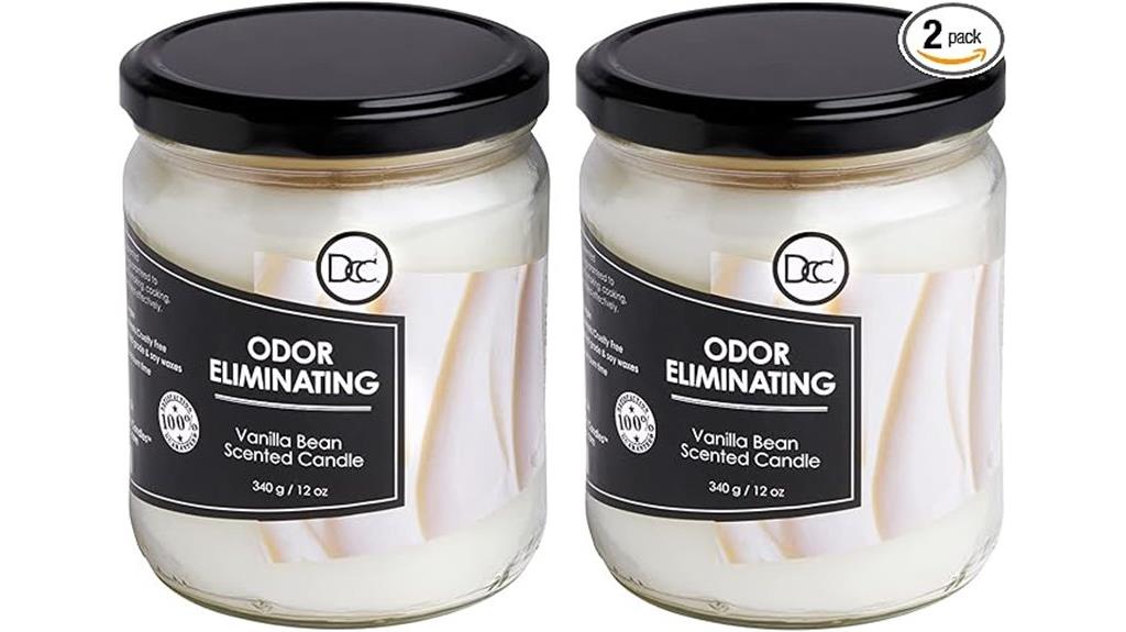 vanilla scented candle set