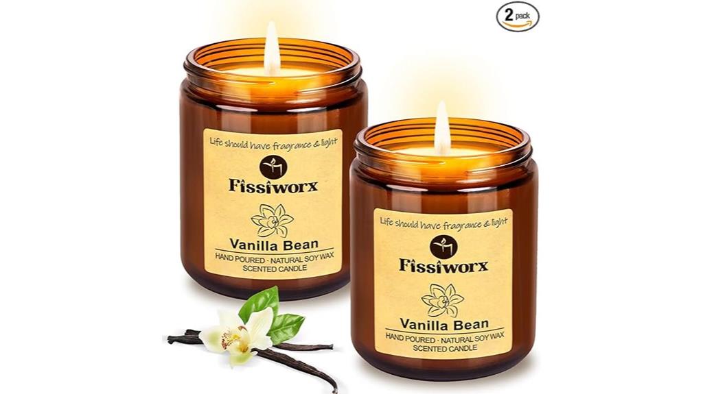 vanilla soy candle set