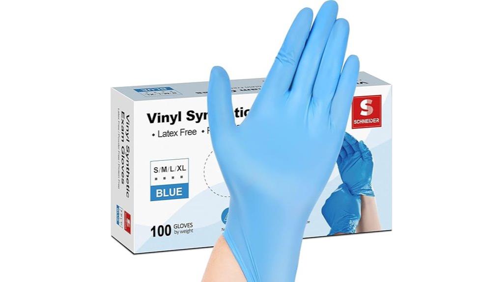 vinyl disposable exam gloves