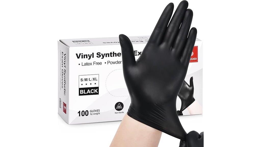 vinyl disposable exam gloves