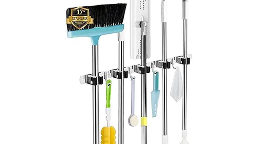 wall mount mop holder
