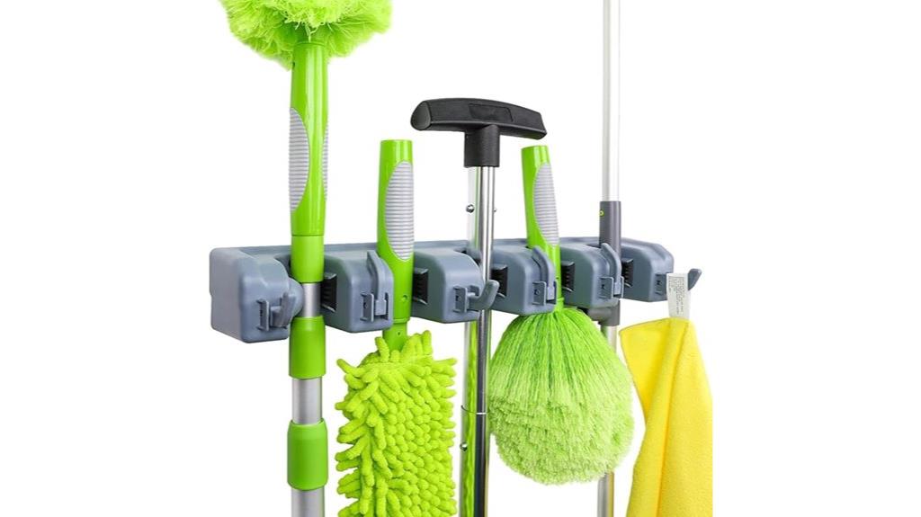 wall mounted broom holder