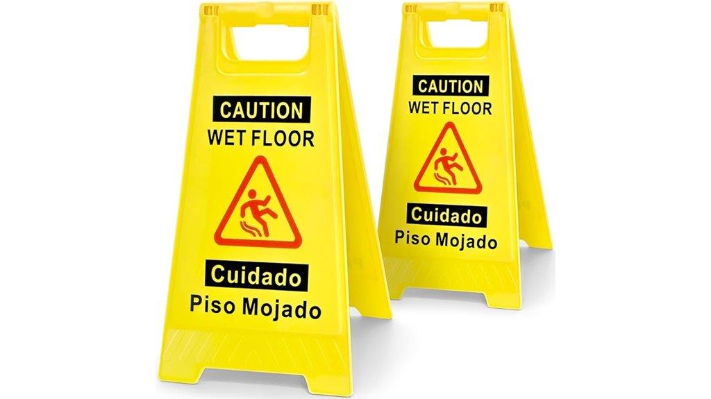 wet floor safety sign