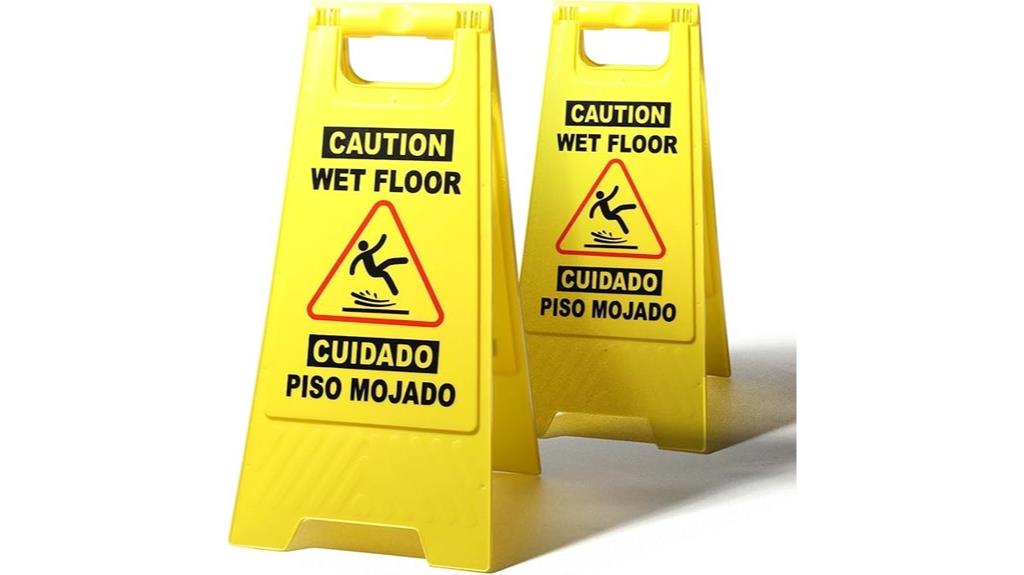 wet floor safety signs
