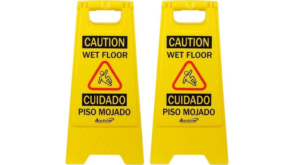 wet floor safety signs