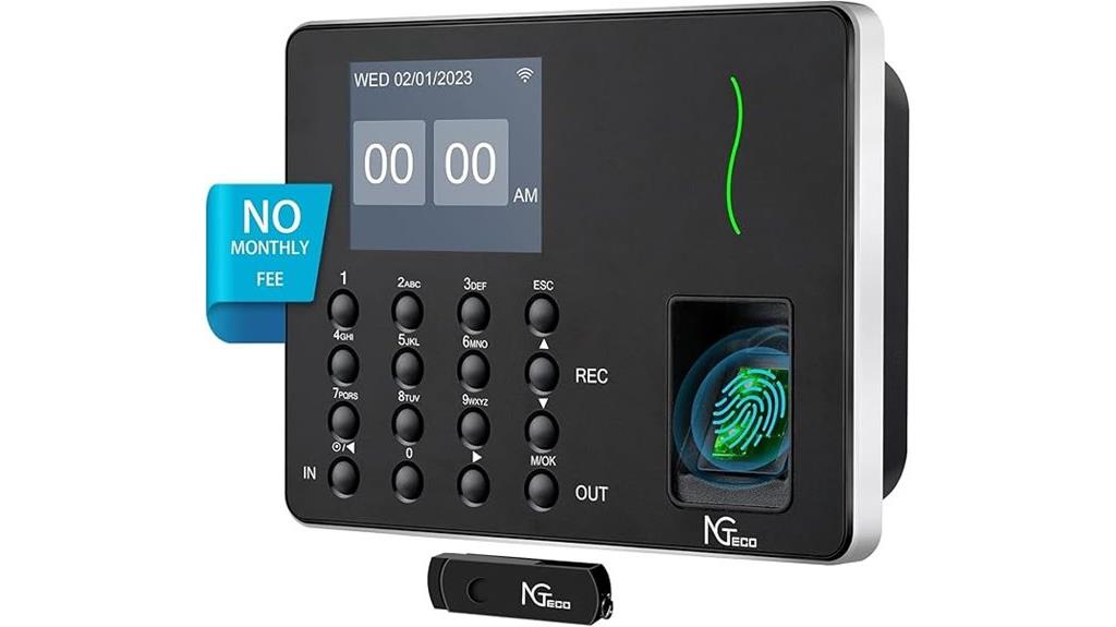 wifi biometric employee clock