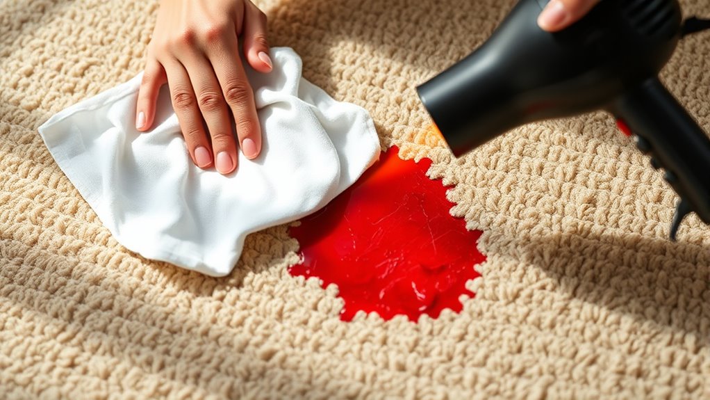 act quickly remove wax