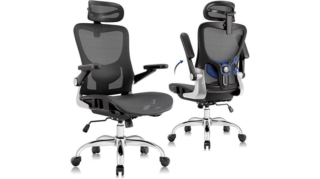 adjustable mesh lumbar chair