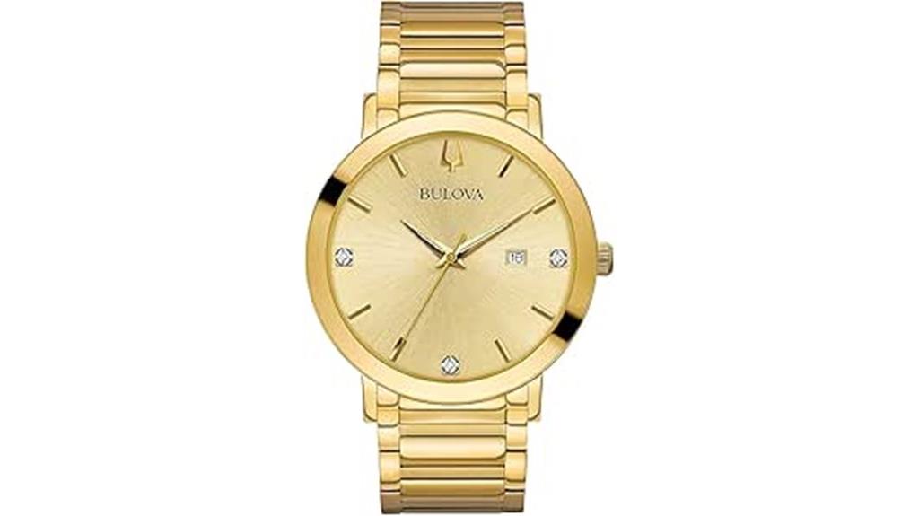 bulova men s diamond watch