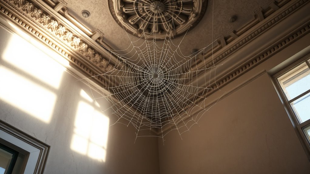 ceiling and corner cobweb removal