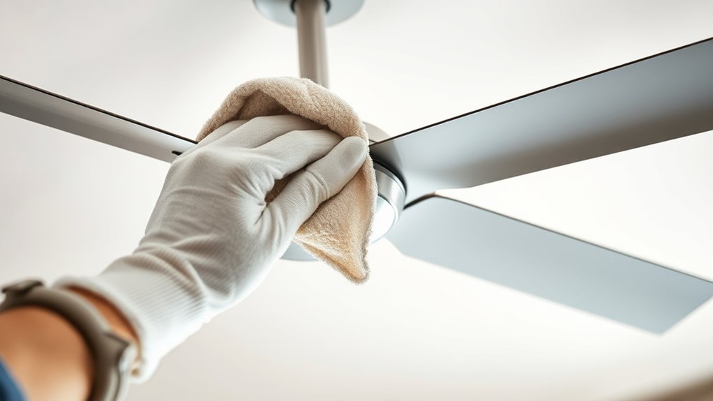 ceiling fan cleaning tips