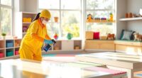 childcare cleaning and sanitization