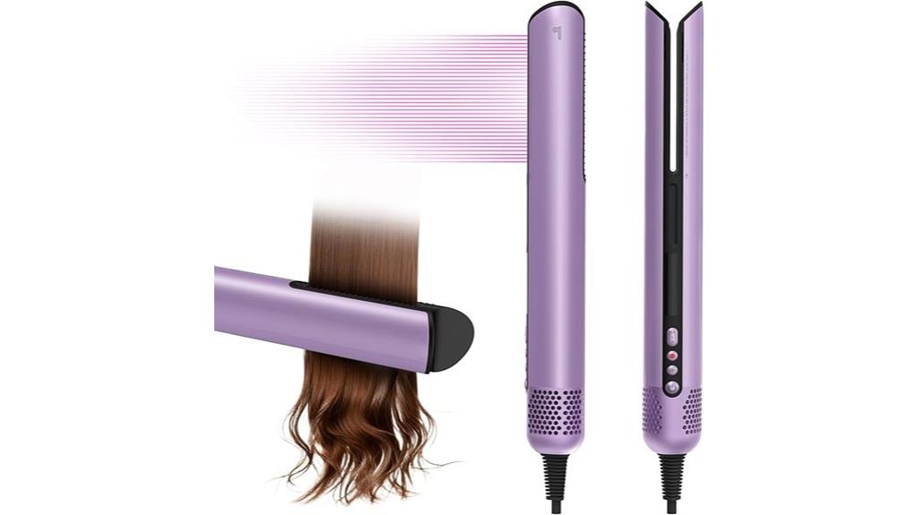 clamp free purple hair tool