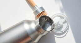 clean bottles and lids