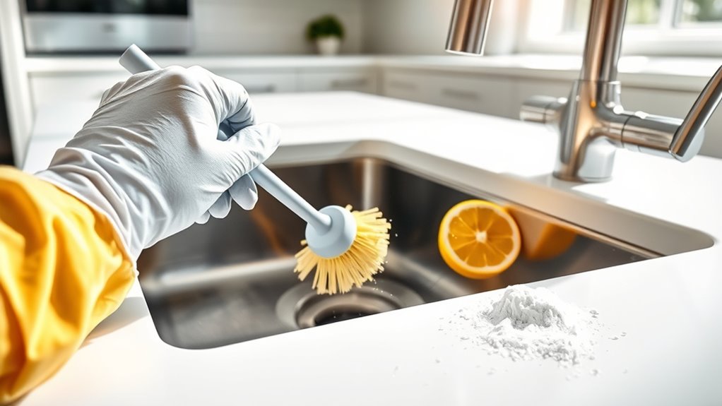 clean deodorize garbage disposal