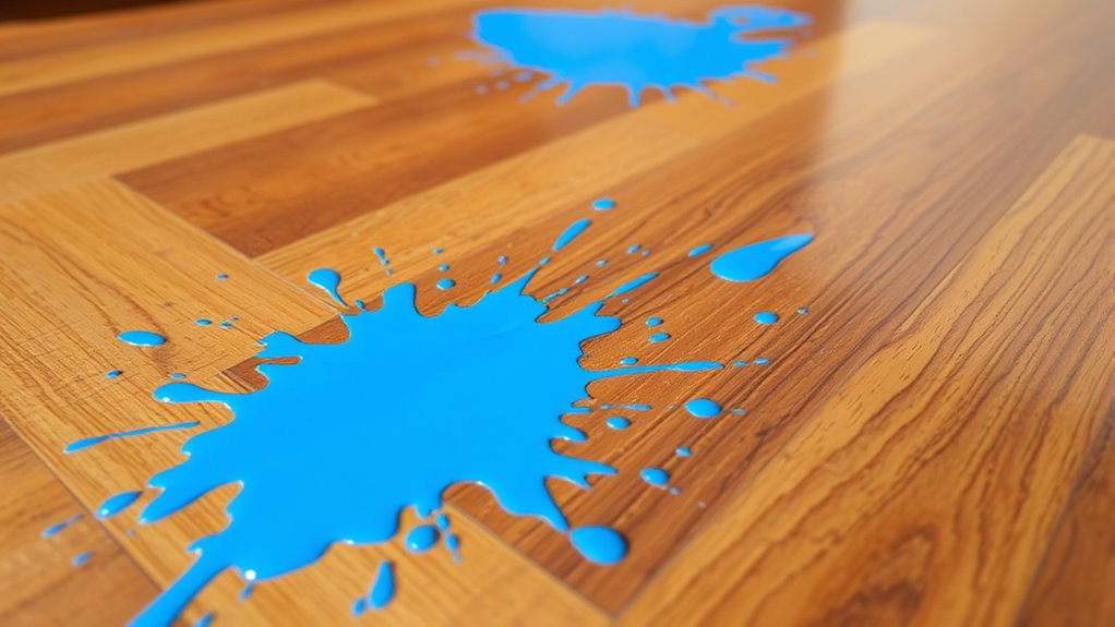 clean fresh paint spills