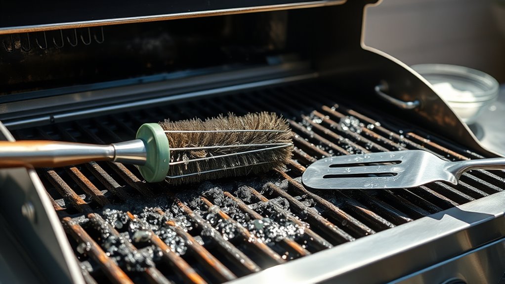 clean grill thoroughly after use
