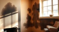 clean indoor chimney soot