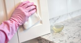 clean kitchen cabinet grease