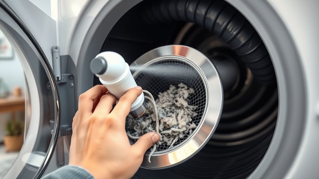 clean lint trap and duct