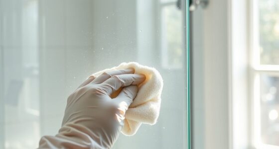 clean shower glass effectively