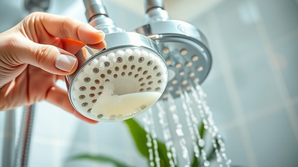 clean showerheads regularly