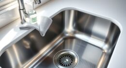 clean stainless sink regularly