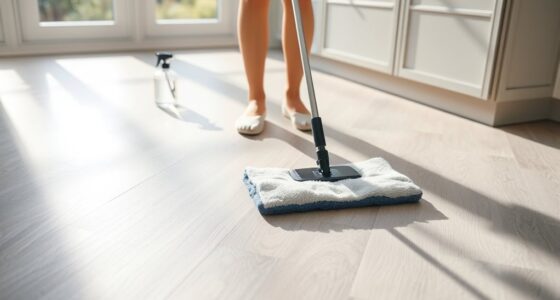 clean vinyl plank flooring