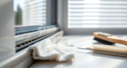 clean window tracks effectively