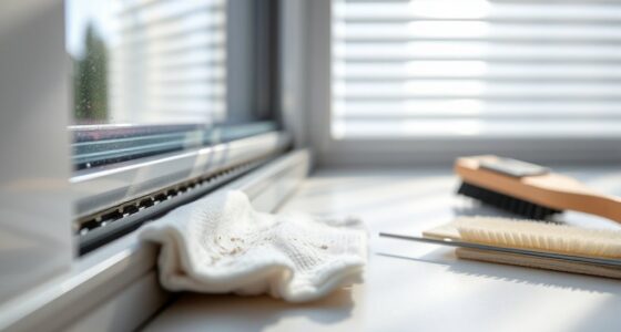 clean window tracks effectively