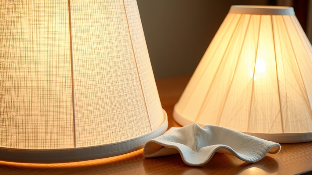 cleaning fabric shades