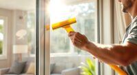 cleaning interior windows regularly