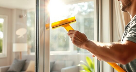 cleaning interior windows regularly