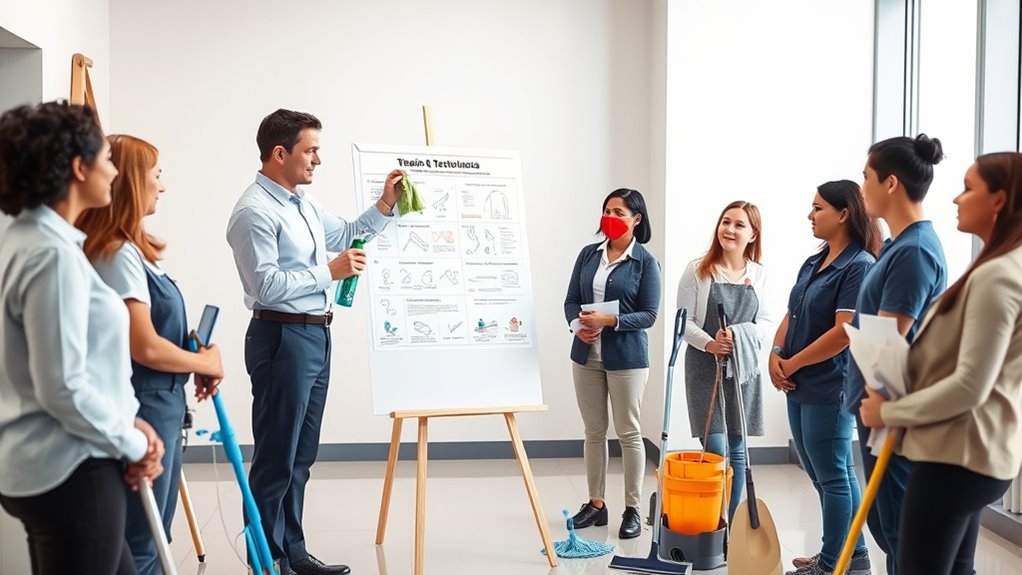 cleaning staff training plan