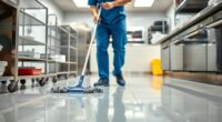 cleanliness reduces slipping hazards