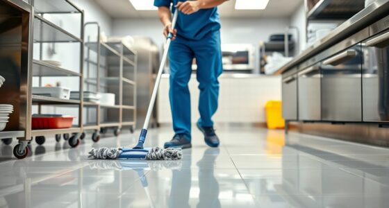 cleanliness reduces slipping hazards