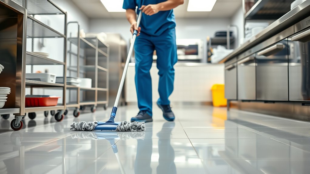 cleanliness reduces slipping hazards