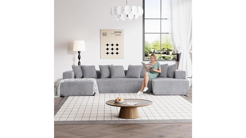 cloud shaped modular sofa