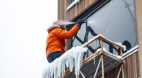cold weather window cleaning