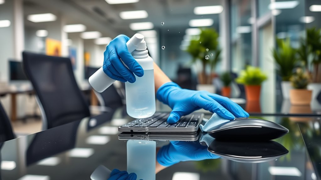 consistent cleaning and hygiene